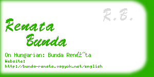 renata bunda business card